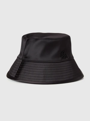 Benetton, Reversible Bucket Style Hat, Size: S, Black, Women United Colors of Benetton