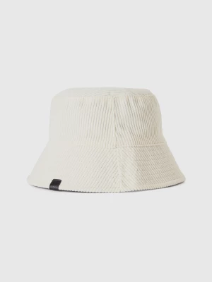 Benetton, Reversible Bucket Style Hat, size S, Creamy White, Women United Colors of Benetton