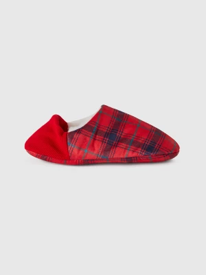 Benetton, Reversible Faux Fur Slippers, size 40-41, Red, Women United Colors of Benetton