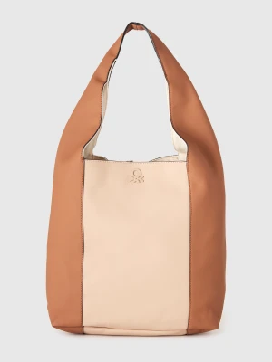 Benetton, Reversible Hobo Bag, Size: OS, Camel, Women United Colors of Benetton