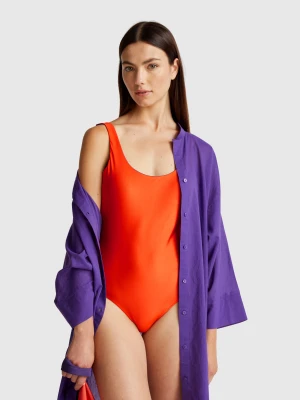 Benetton, Reversible One-piece Swimsuit, size 1°, Brick Red, Women United Colors of Benetton