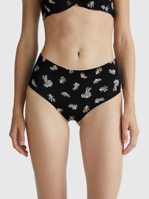 Benetton, Reversible Swim Bottoms, size XS, Black, Women United Colors of Benetton