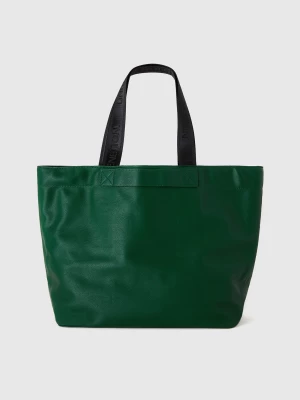 Benetton, Reversible Tote Bag, size OS, Dark Green, Women United Colors of Benetton