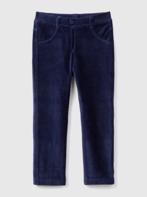 Benetton, Ribbed Chenille Trousers, size 110, Dark Blue, Kids United Colors of Benetton