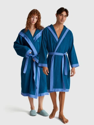 Benetton, Robe With Logo, Size: S, Air Force Blue, Men United Colors of Benetton