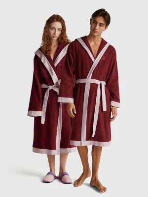 Benetton, Robe With Logo, Size: S, Burgundy, Men United Colors of Benetton