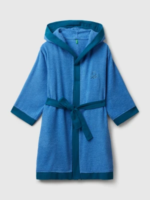 Benetton, Robe With Logo, Size: XS, Air Force Blue, Kids United Colors of Benetton