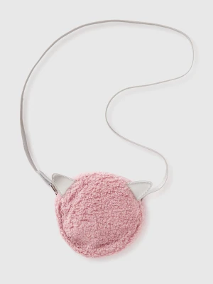 Benetton, Round Teddy Look Bag, Size: OS, Pink, Kids United Colors of Benetton