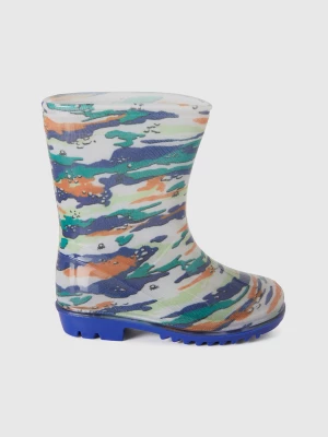 Benetton, Rubber Rain Boots, size 29, Multi-color, Kids United Colors of Benetton