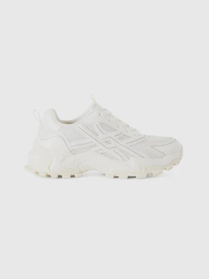 Benetton, Running Sneakers, size 38, Creamy White, Women United Colors of Benetton