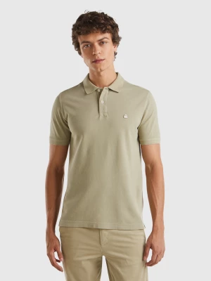 Benetton, Sage Green Regular Fit Polo, size S, Light Green, Men United Colors of Benetton