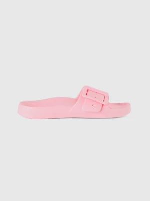 Benetton, Sandals With Band And Buckle, size 37, Pink, Women United Colors of Benetton