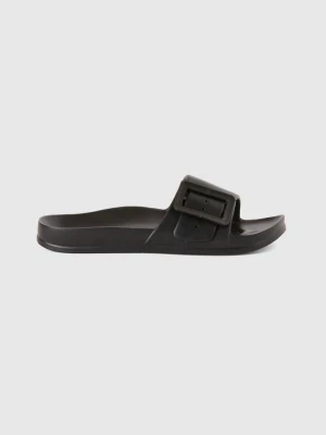 Benetton, Sandals With Band And Buckle, size 39, Black, Women United Colors of Benetton