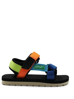 Benetton Sandały w kolorze czarnym ze wzorem rozmiar: 35