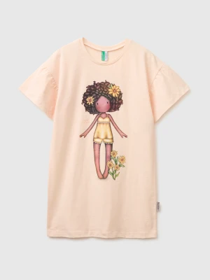 Benetton, ©santoro Gorjuss™ Nightgown, Size: S, Soft Pink, Kids United Colors of Benetton