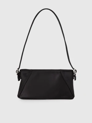 Benetton, Satin Shoulder Bag, Size: OS, Black, Kids United Colors of Benetton