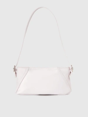 Benetton, Satin Shoulder Bag, Size: OS, Creamy White, Kids United Colors of Benetton