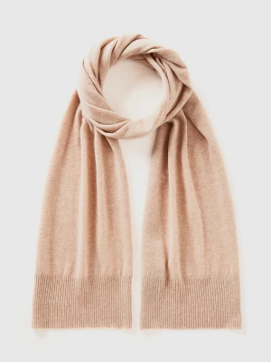 Benetton, Scarf In Pure Merino Wool, size OS, Beige, Women United Colors of Benetton