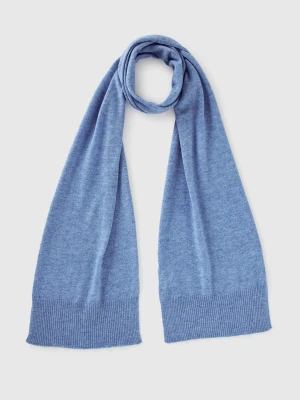 Benetton, Scarf In Pure Merino Wool, Size: OS, Light Blue, Women United Colors of Benetton