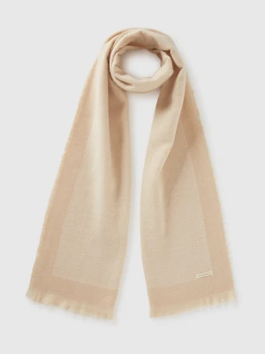 Benetton, Scarf In Viscose Blend, Size: OS, Creamy White, Women United Colors of Benetton