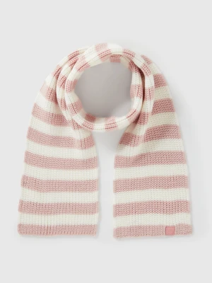 Benetton, Scarf With Multicolor Stripes, Size: 104-116, Soft Pink, Kids United Colors of Benetton