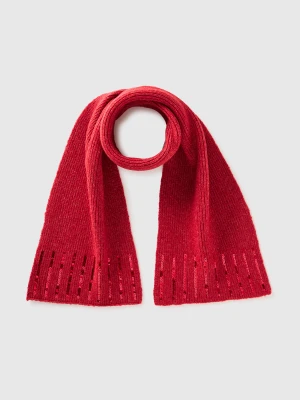 Benetton, Scarf With Sequins, Size: 122-168, Red, Kids United Colors of Benetton