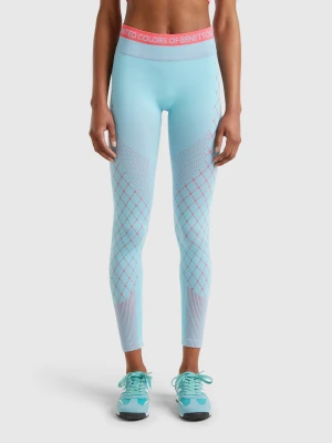 Zdjęcie produktu Benetton, Seamless Sports Leggings, size L, Turquoise, Women United Colors of Benetton