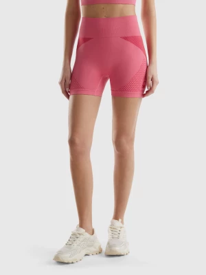 Benetton, Seamless Sports Shorts, size L, Pink, Women United Colors of Benetton