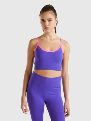 Benetton, Seamless Sports Top Bra, size S, Violet, Women United Colors of Benetton