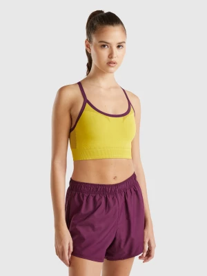 Benetton, Seamless Sports Top Bra, size S, Yellow, Women United Colors of Benetton