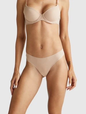 Benetton, Seamless Thong, Size: XS, Beige, Women United Colors of Benetton