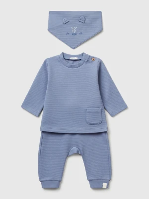 Benetton, Set In Pure Cotton, size 82, Sky Blue, Kids United Colors of Benetton