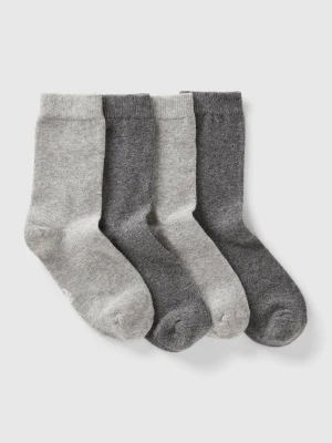 Benetton, Set Of Long Socks, Size: 35-38, Gray, Kids United Colors of Benetton