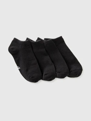 Benetton, Set Of Short Socks, Size: 39-41, Black, Kids United Colors of Benetton