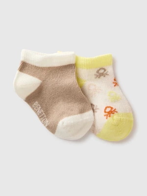 Benetton, Set Of Short Socks With Inlay, Size: 74, Multi-color, Kids United Colors of Benetton