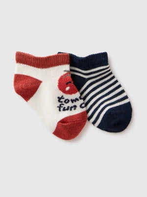 Benetton, Set Of Short Socks With Inlay, Size: 74, Multi-color, Kids United Colors of Benetton