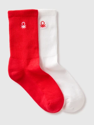 Benetton, Set Of Sports Socks, Size: 39-41, Red, Kids United Colors of Benetton