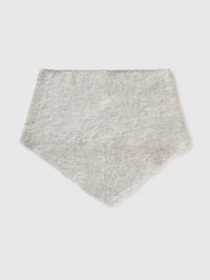 Benetton, Shawl In Wool Blend, Size: OS, Light Gray, Women United Colors of Benetton