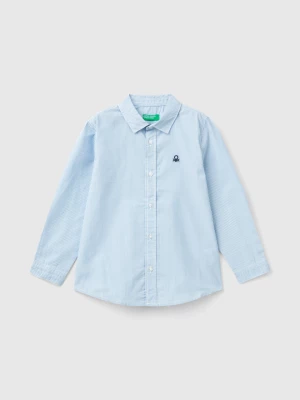 Benetton, Shirt In Pure Cotton, size 104, Light Blue, Kids United Colors of Benetton