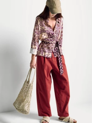 Benetton, Shirt With Bandana Print, Size: S, Multi-color, Women United Colors of Benetton