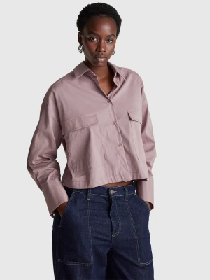 Benetton, Shirt With Pockets, Size: XS, Pink, Women United Colors of Benetton