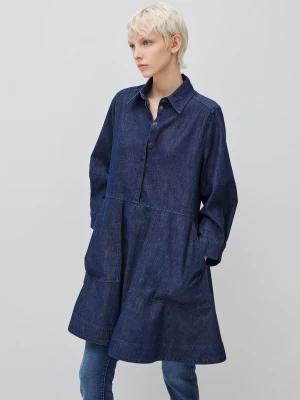 Benetton, Short Chambray Dress, Size: XS, Blue, Women United Colors of Benetton