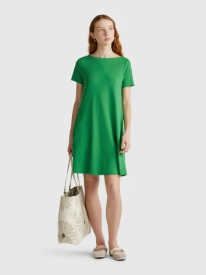 Benetton, Short Flared Dress, size XXS, Green, Women United Colors of Benetton