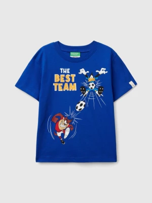 Benetton, Short Sleeve ©looney Tunes T-shirt, size 82, Bright Blue, Kids United Colors of Benetton