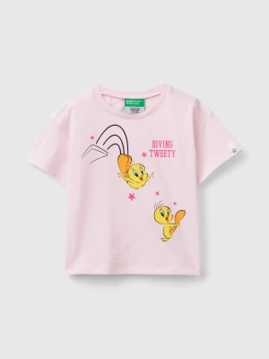 Benetton, Short Sleeve ©looney Tunes T-shirt, size 82, Pink, Kids United Colors of Benetton