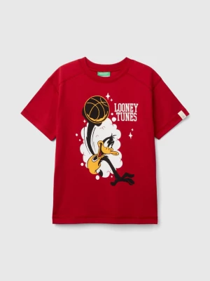 Benetton, Short Sleeve ©looney Tunes T-shirt, size L, Red, Kids United Colors of Benetton