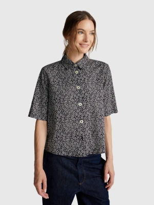 Benetton, Short Sleeve Patterned Shirt, Size: XXS, Multi-color, Women United Colors of Benetton