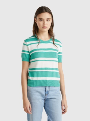 Benetton, Striped Sweater, size XXS, Aqua, Women United Colors of Benetton