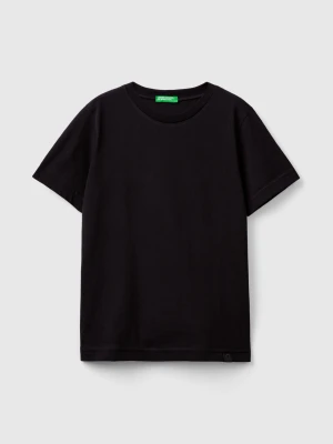 Benetton, Short Sleeve T-shirt Cotton, size XL, Black, Kids United Colors of Benetton