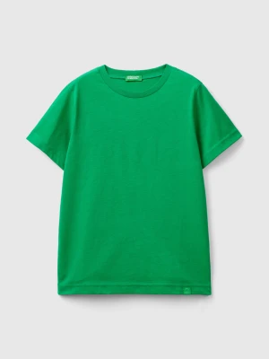 Benetton, Short Sleeve T-shirt Cotton, size XL, Green, Kids United Colors of Benetton